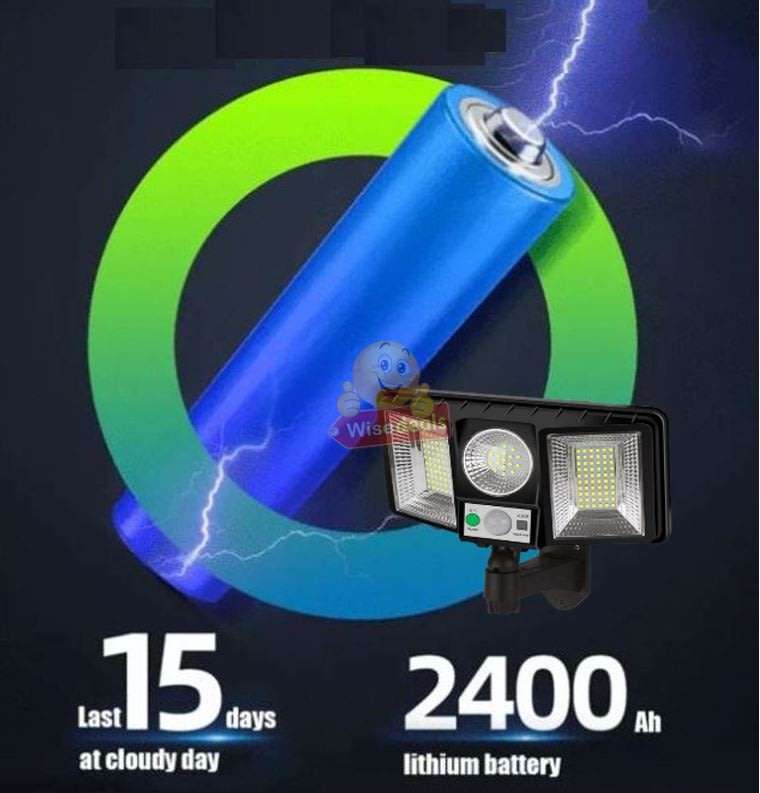 Super Bright 137 LED Solar Flood Light, 2400mAh Large Solar Rechargeable Battery, Waterproof etc