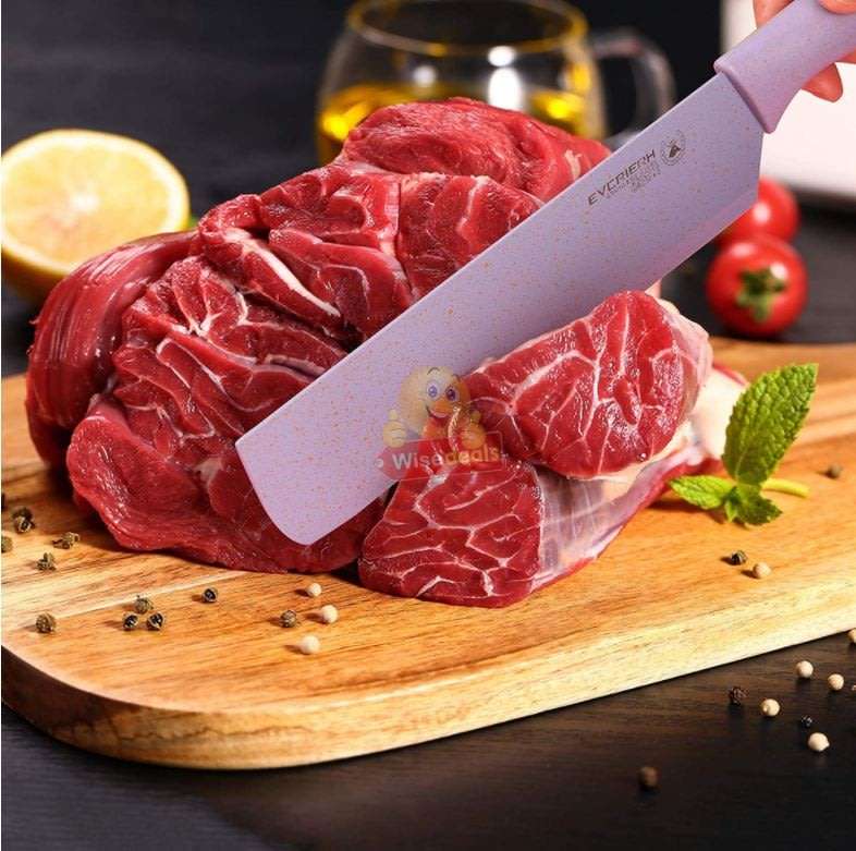 6 Pcs Corrugated Kitchen Knife Set, Super Sharp, Durable Coating, Tarnish and Rust Resistant