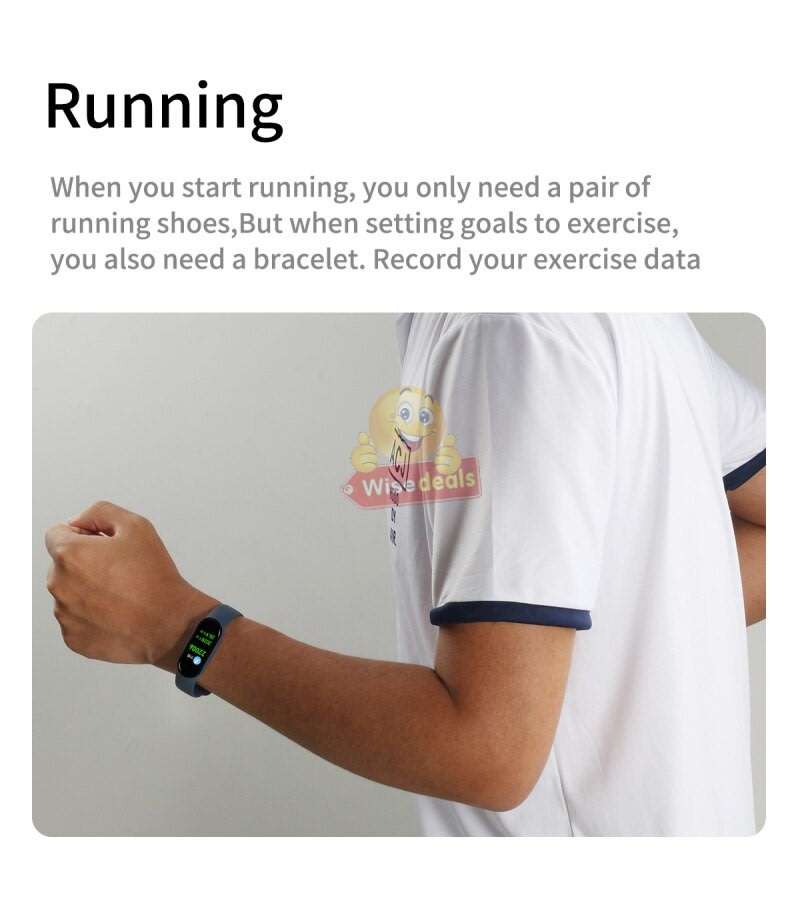 Bluetooth Fitness Watch - Monitor Heart Rate, Blood Pressure, Blood Oxygen, Sport, Calorie, Distance