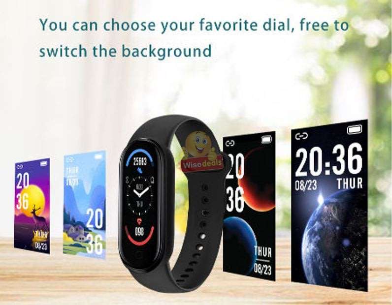 Bluetooth Fitness Watch - Monitor Heart Rate, Blood Pressure, Blood Oxygen, Sport, Calorie, Distance