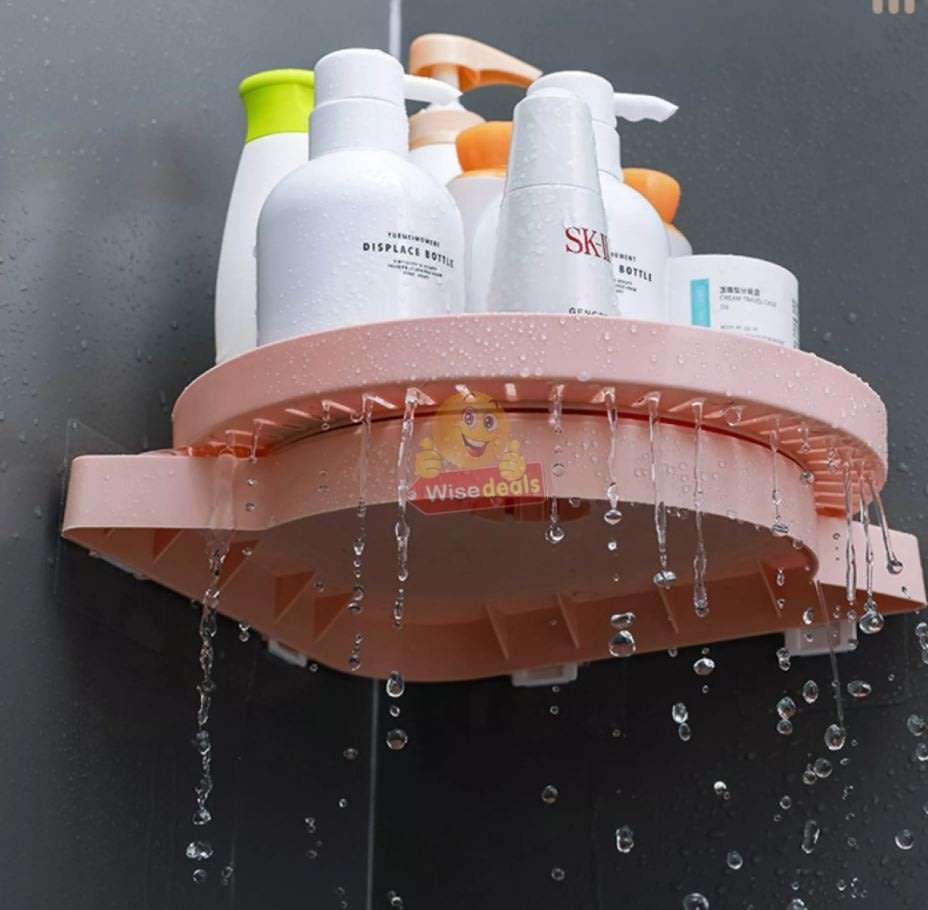 Instant 360° Rotating Shelf with Gripology Suction System, Space Saver, No Tools, No Assembly