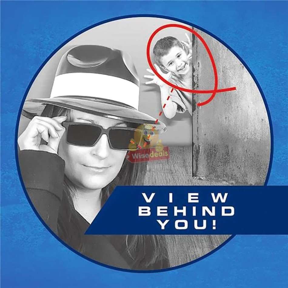 Cool Rear-view Spy Glasses with mirrors on the edges to clearly see what is behind you!