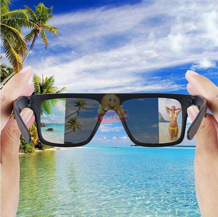 Cool Rear-view Spy Glasses with mirrors on the edges to clearly see what is behind you!