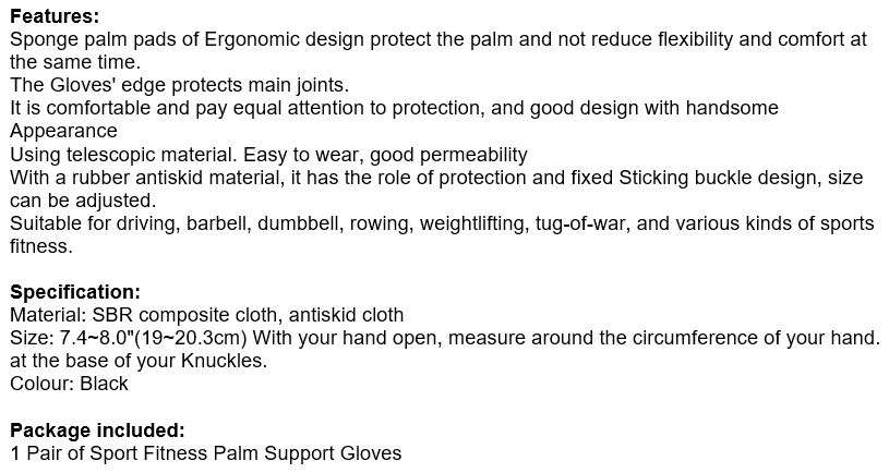 Anti-Slip Breathable Palm Support Gloves for Sport and Protecting your Joints