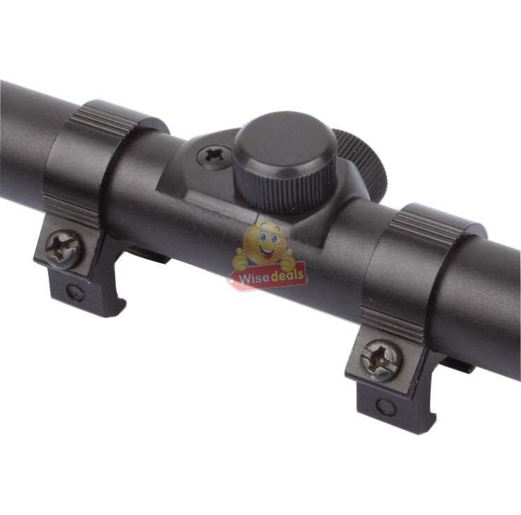 4 X 20 Rifle Scope  Fast and Accurate for Target Shooting, Small game or Vermin Hunting