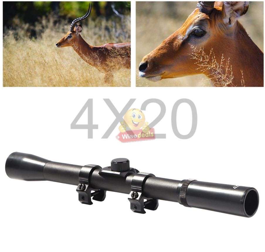 4 X 20 Rifle Scope  Fast and Accurate for Target Shooting, Small game or Vermin Hunting