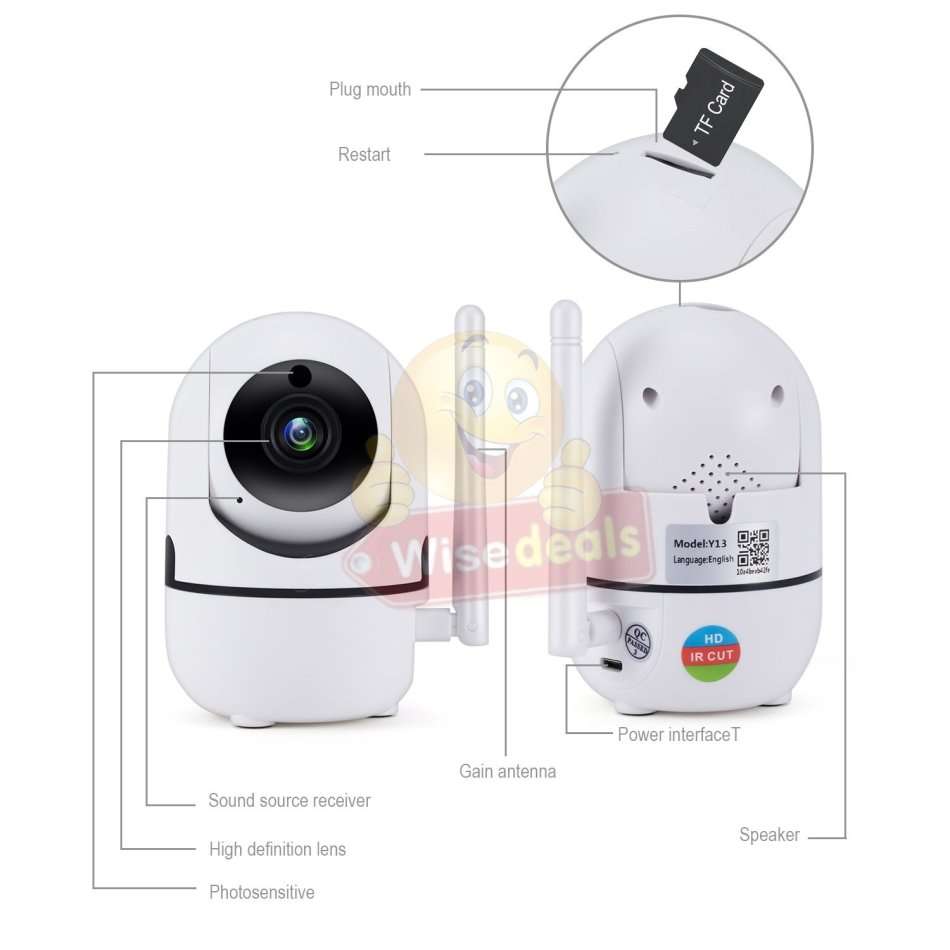 1080P WI-FI Night Vision IP Camera, Motion Detection, Two-way Communication and more