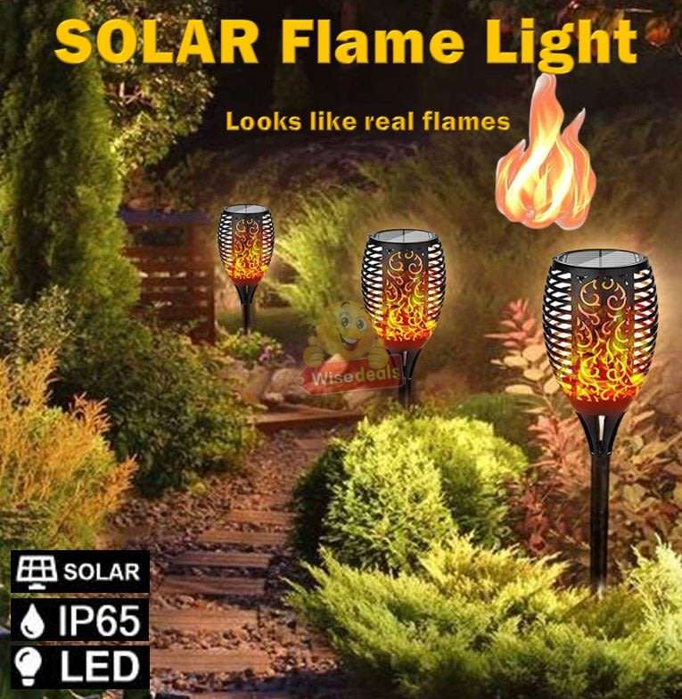 Solar Flame Like, flicker like real flames, Charge with Sunlight, Automatically switch on at Night