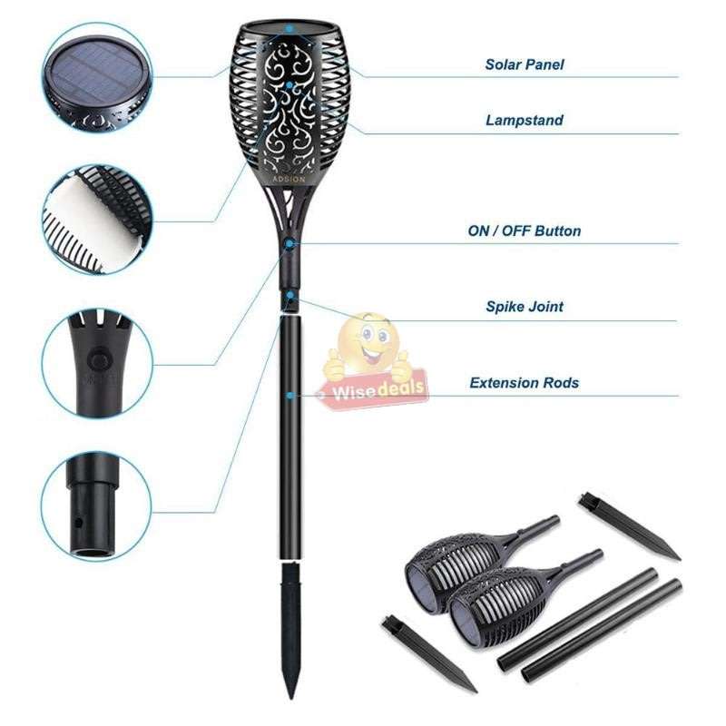 Solar Flame Like, flicker like real flames, Charge with Sunlight, Automatically switch on at Night