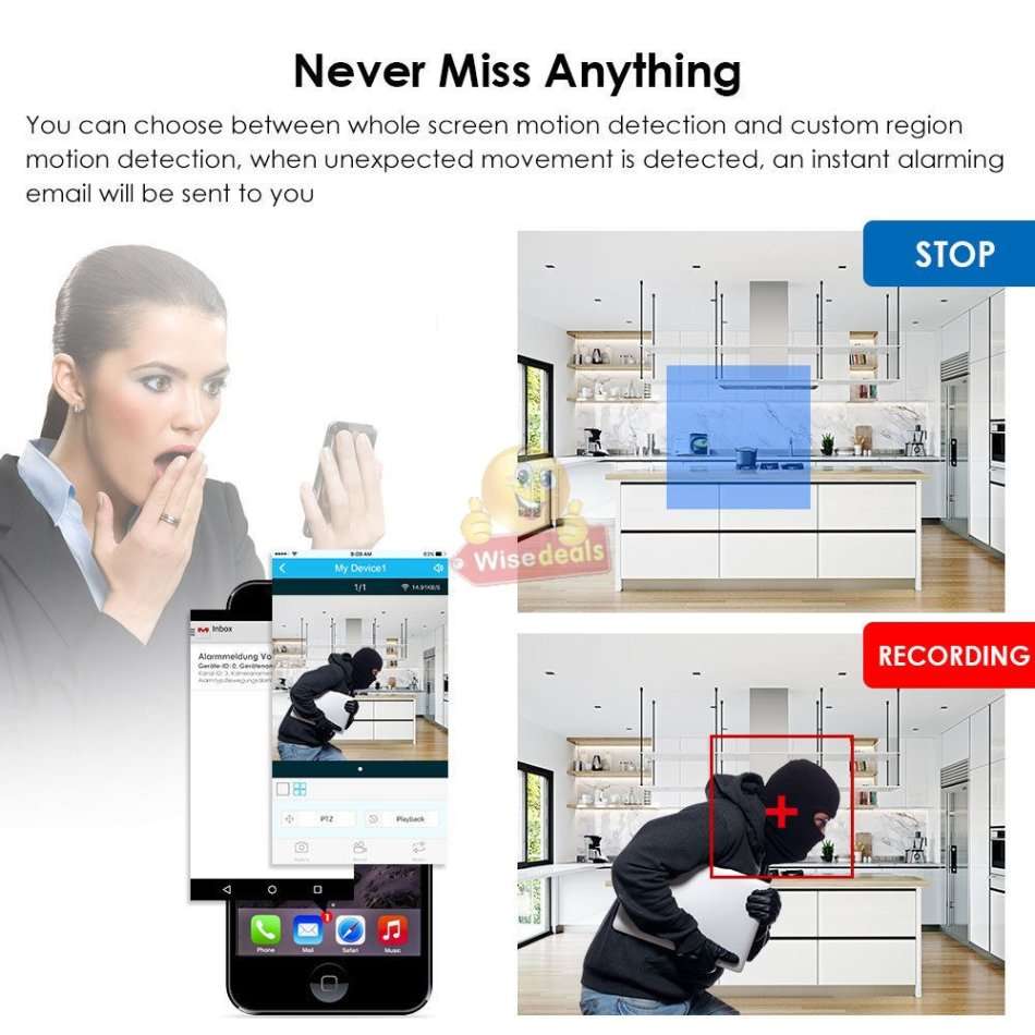 AHD 5MP CCTV Surveillance 8 Channel CCTV Camera Kit Waterproof with WIFI & 3G Viewing