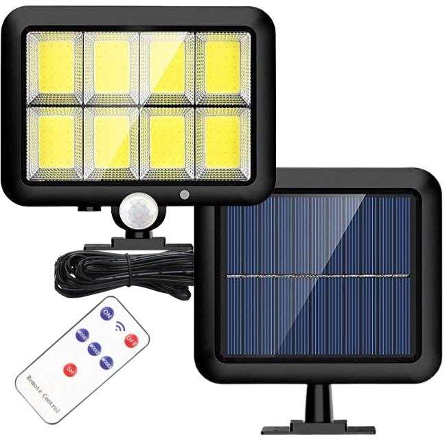 COB LED SOLAR Flood Light Kit with Remote Control