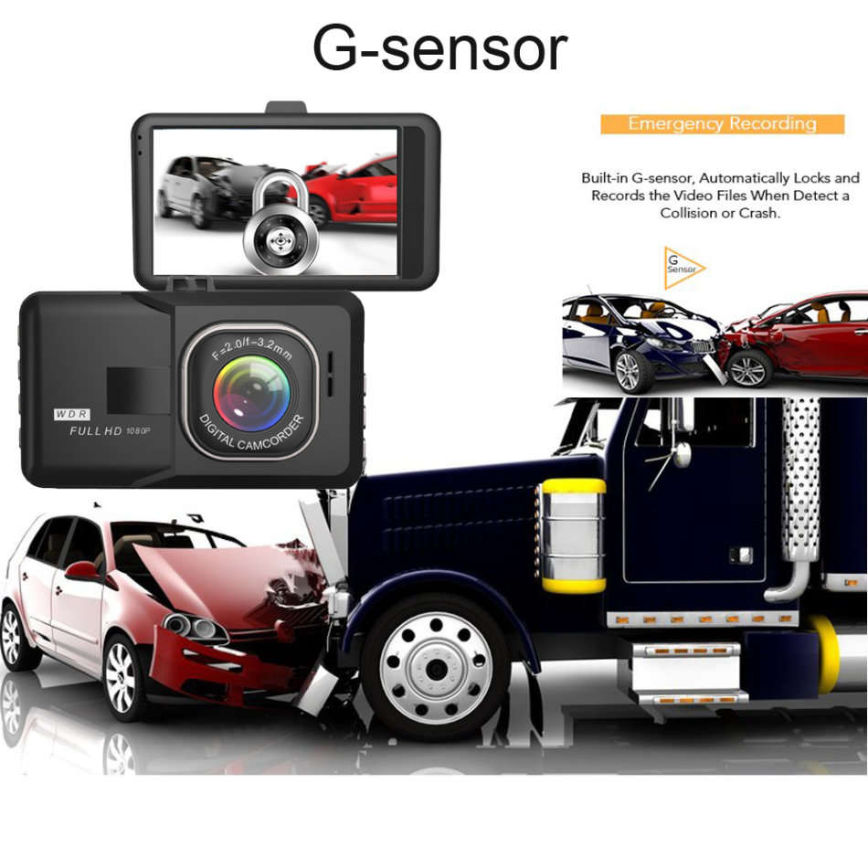 3 Inch HD Car Camera and Recorder DVR
