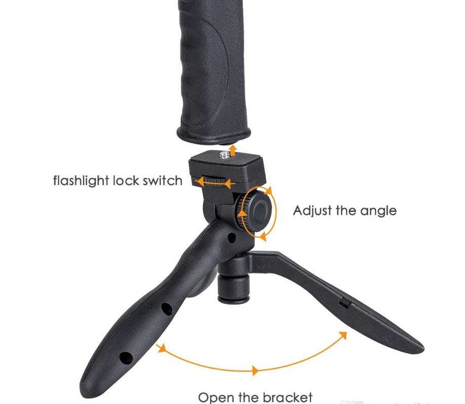 4000mAh LED Pistol Flash Light