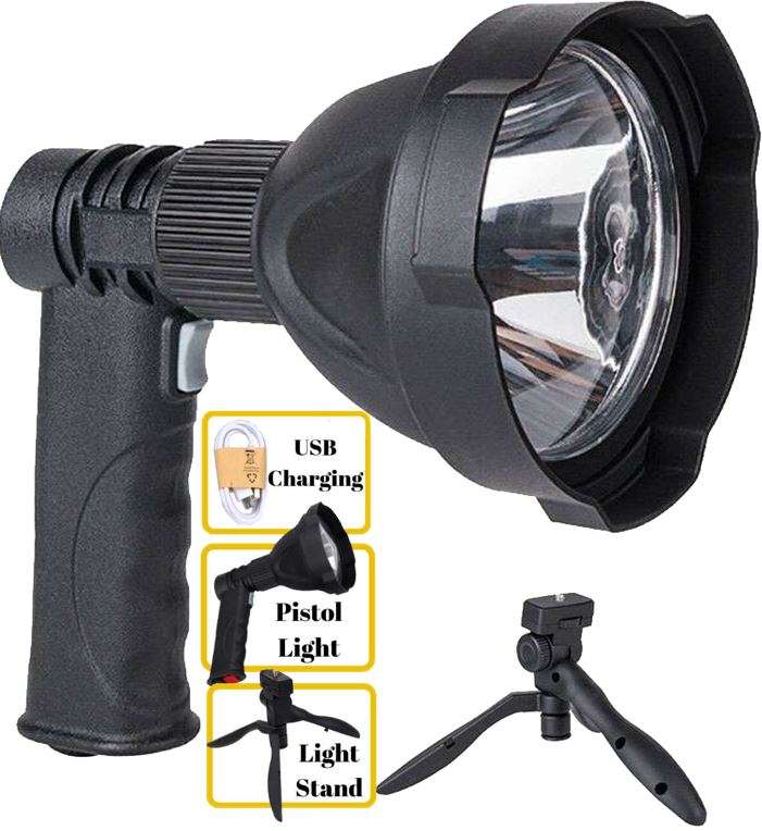 4000mAh LED Pistol Flash Light