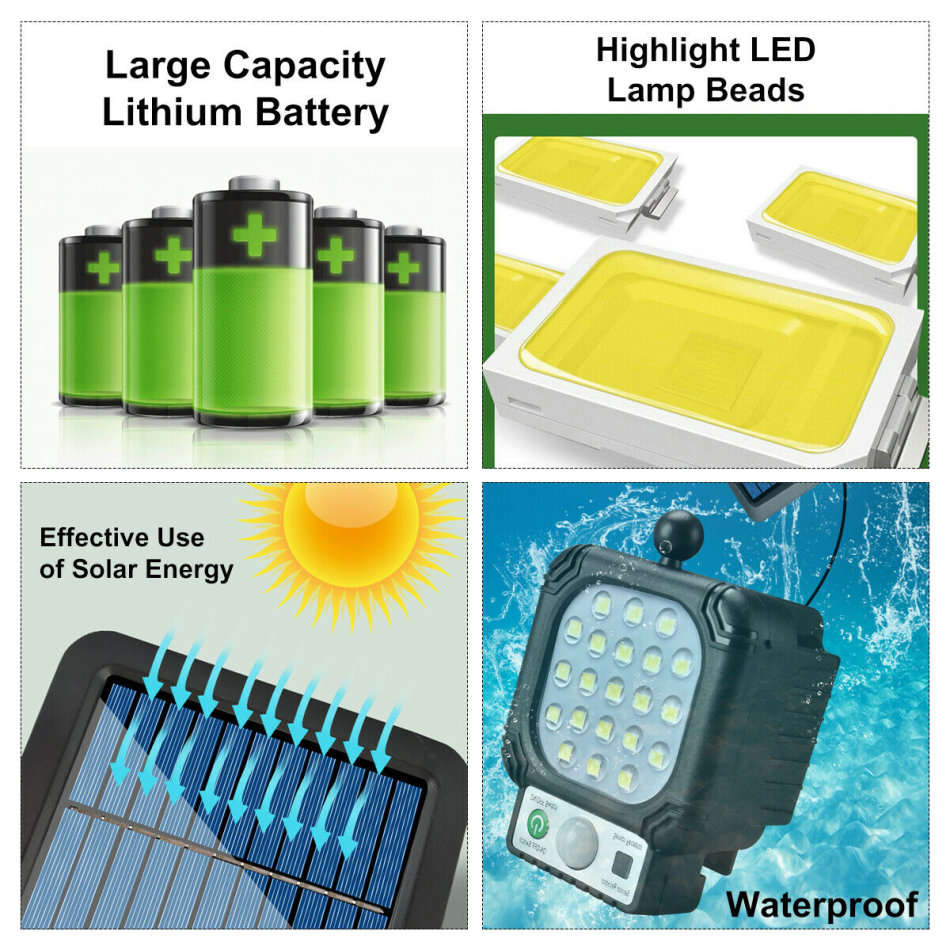 Solar Split LED Flood Light