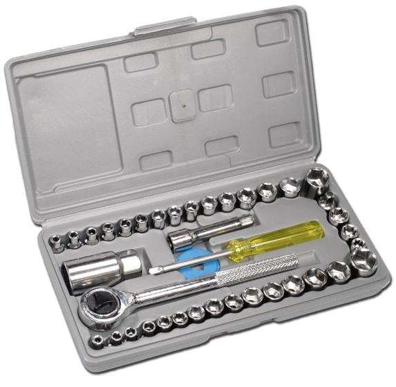 40 Piece Combination Socket Wrench Set