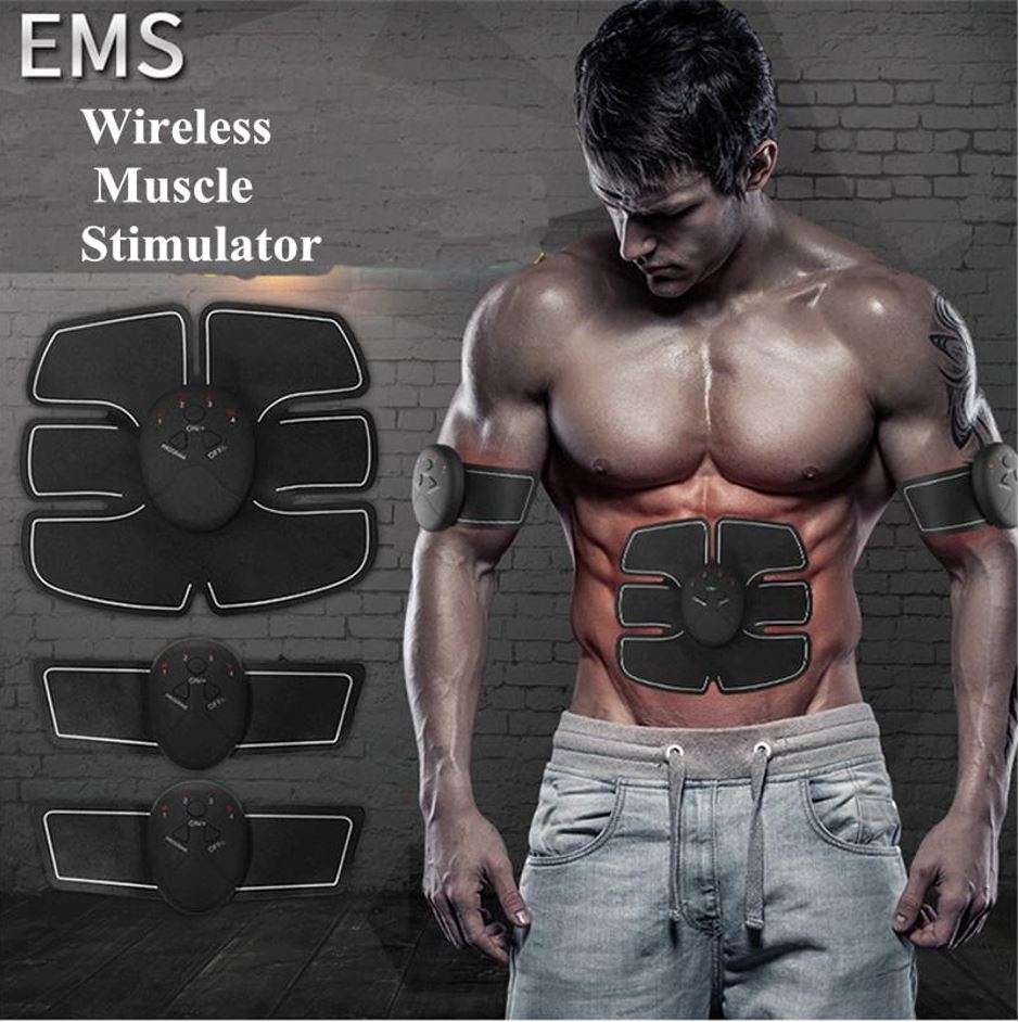 Wireless Electronic EMS 6 Pack Abs Muscle Simulator Kit