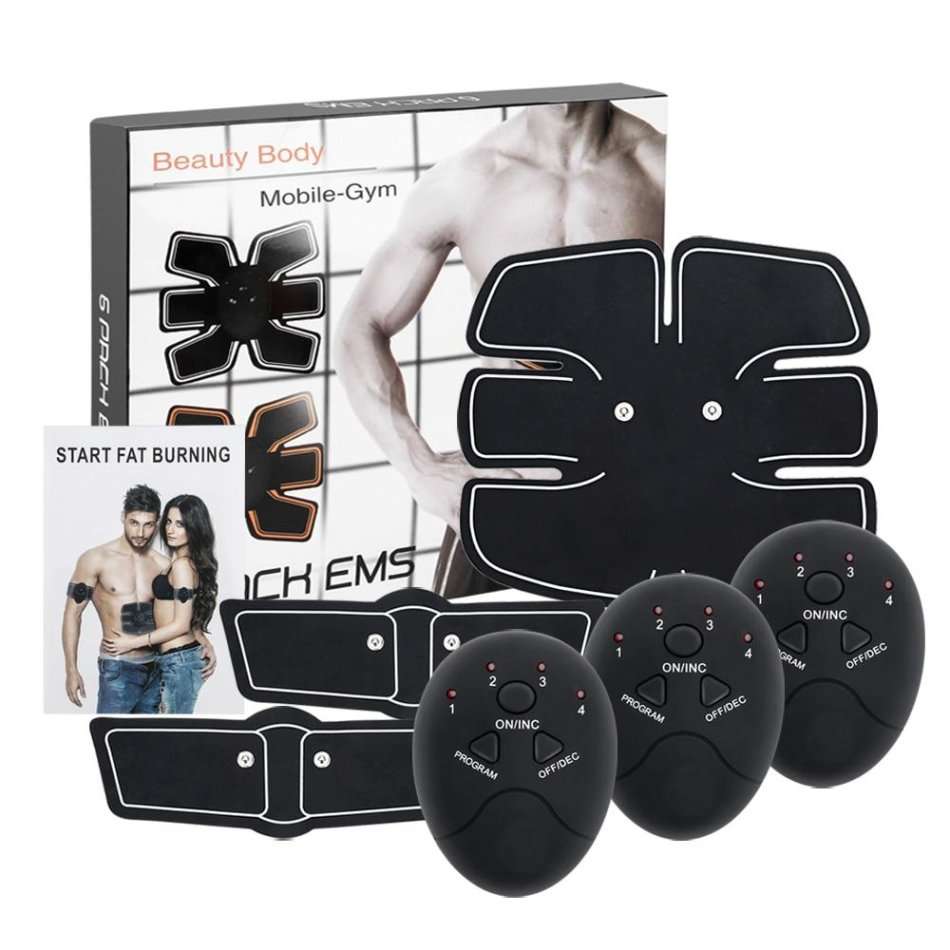 Wireless Electronic EMS 6 Pack Abs Muscle Simulator Kit