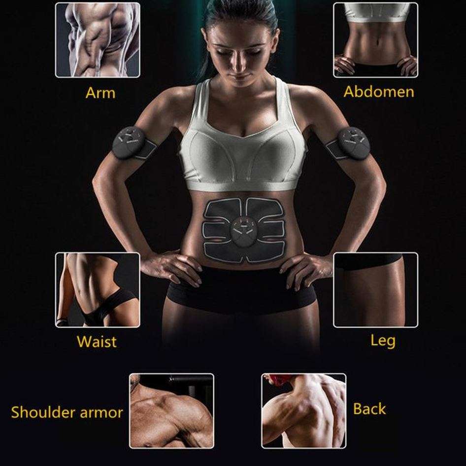 Wireless Electronic EMS 6 Pack Abs Muscle Simulator Kit