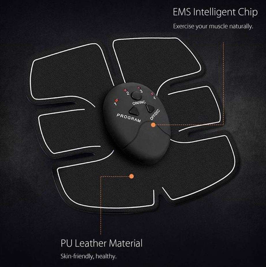 Wireless Electronic EMS 6 Pack Abs Muscle Simulator Kit