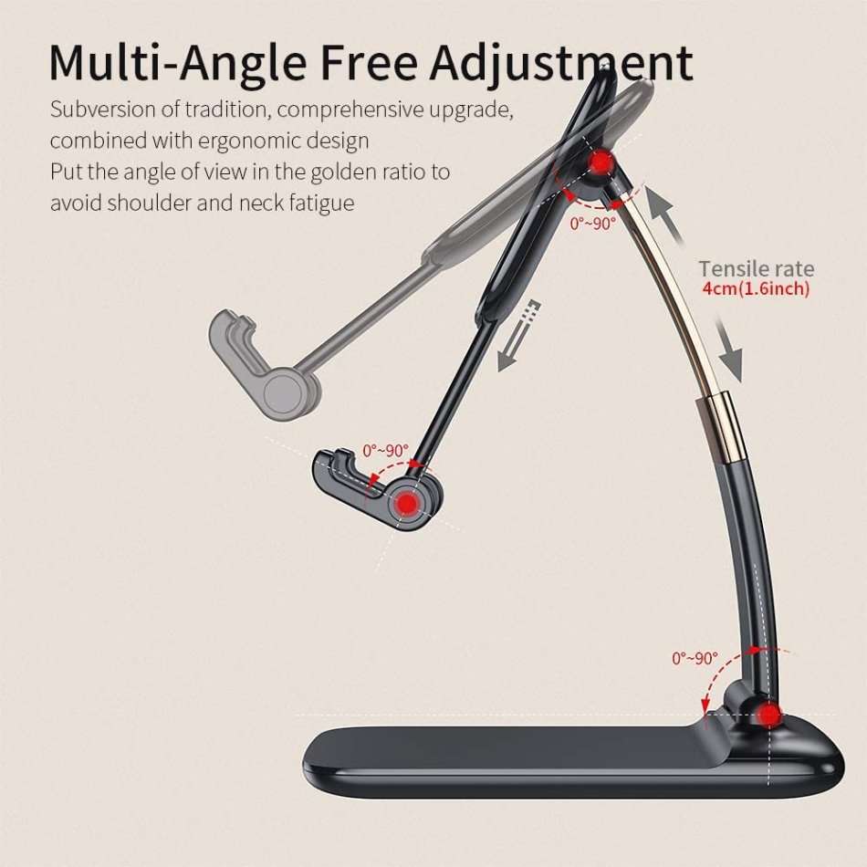 Widely Compatible Phone Holder Desktop Stand