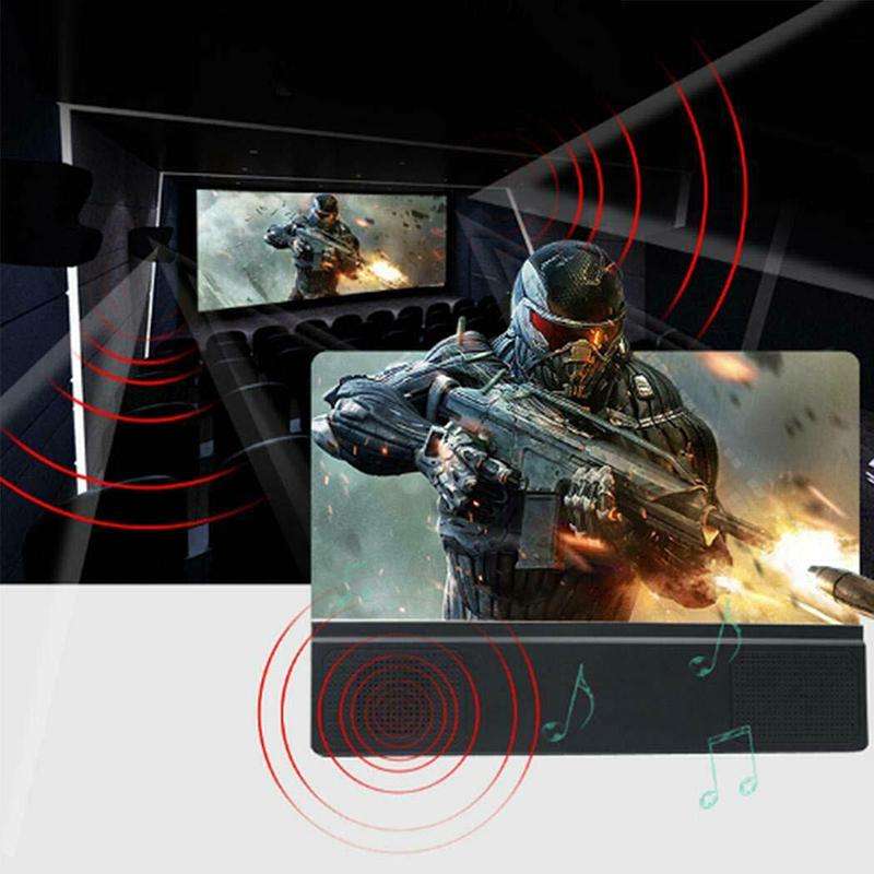 Bluetooth Speaker with Phone Screen Magnifier