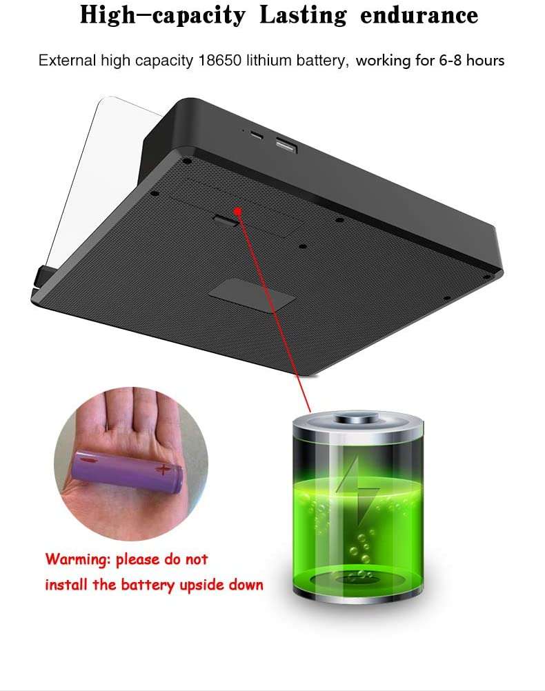 Bluetooth Speaker with Phone Screen Magnifier