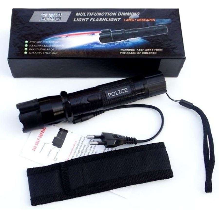 3-IN-1 Laser Stun Gun Flash Light