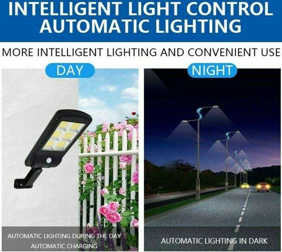 COB LED Solar Street Light with Remote Control