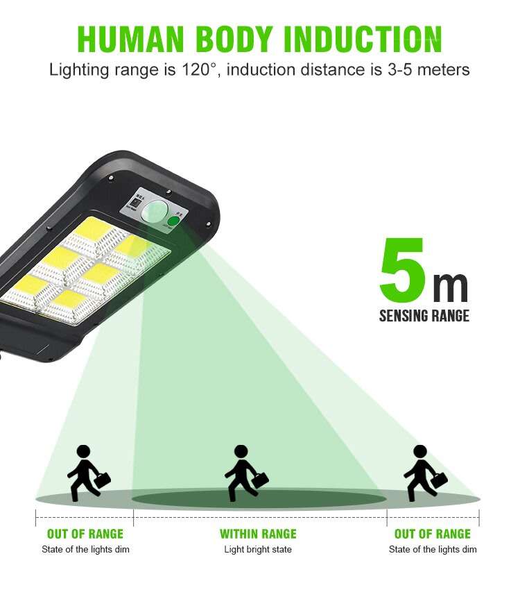 COB LED Solar Street Light with Remote Control