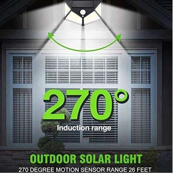 100 LED Solar Sensor Wall Light