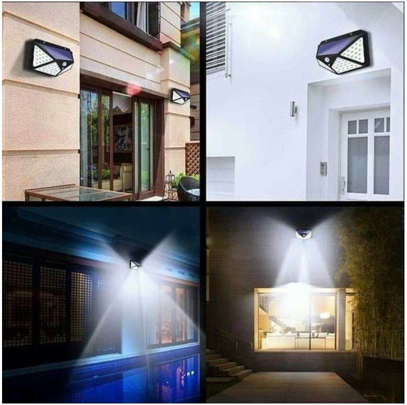 100 LED Solar Sensor Wall Light