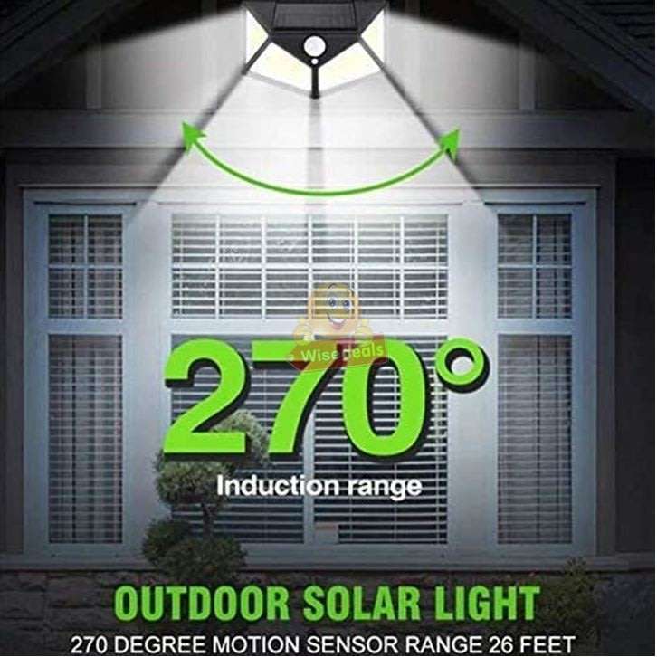 Super Bright 100 LED Solar Sensor Wall Light with 3 Setting Modes