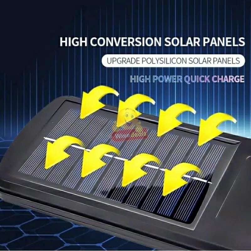 Super Bright 100 LED Solar Sensor Wall Light with 3 Setting Modes