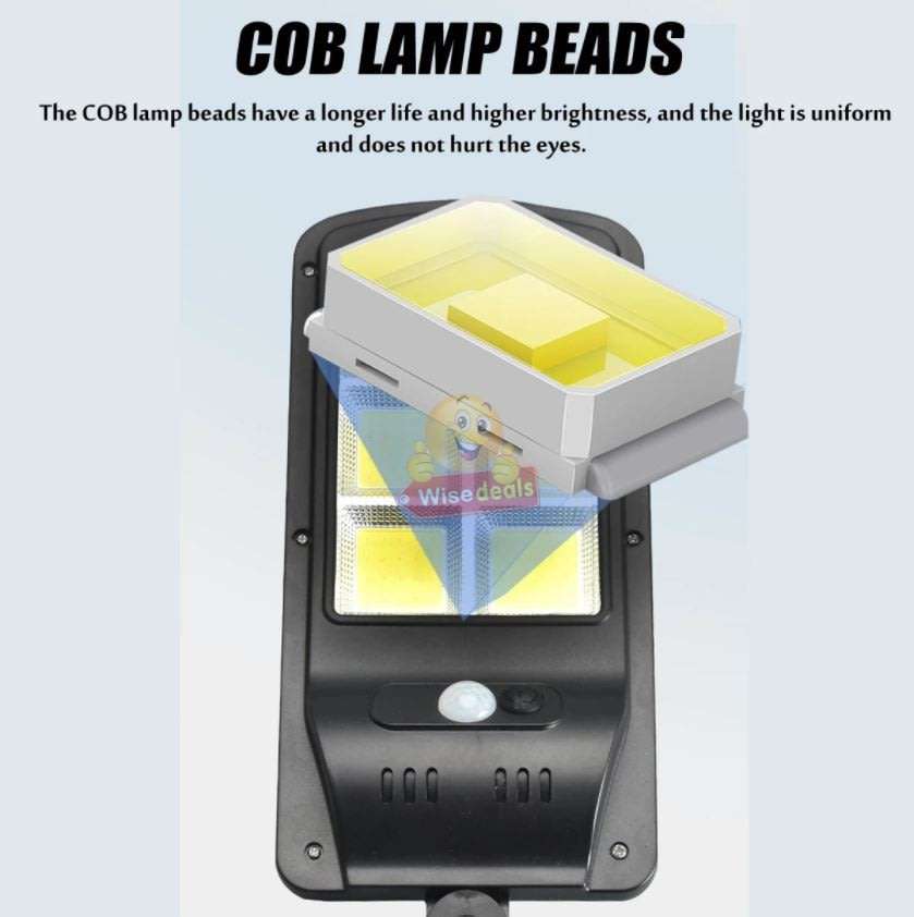 Super Bright 100 LED Solar Sensor Wall Light with 3 Setting Modes