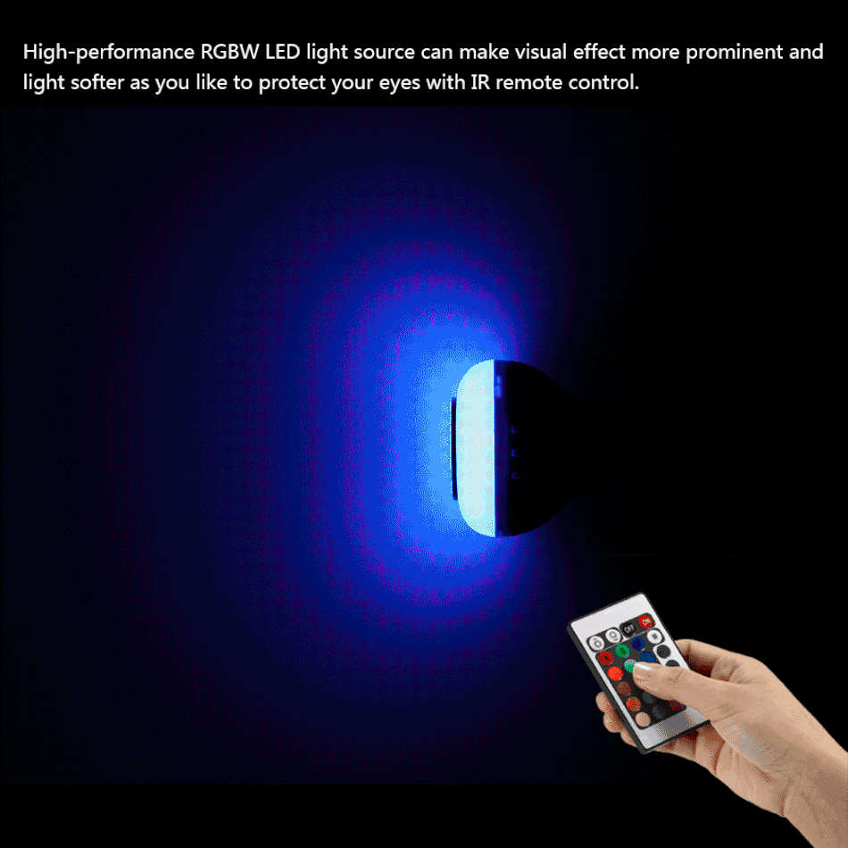 Bluetooth Speaker LED 16 Colour Bulb Light with Remote Control