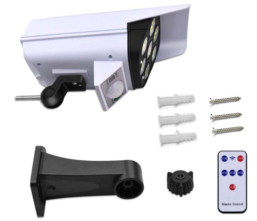 Solar Security Motion Sensor Flood Light with Remote Control
