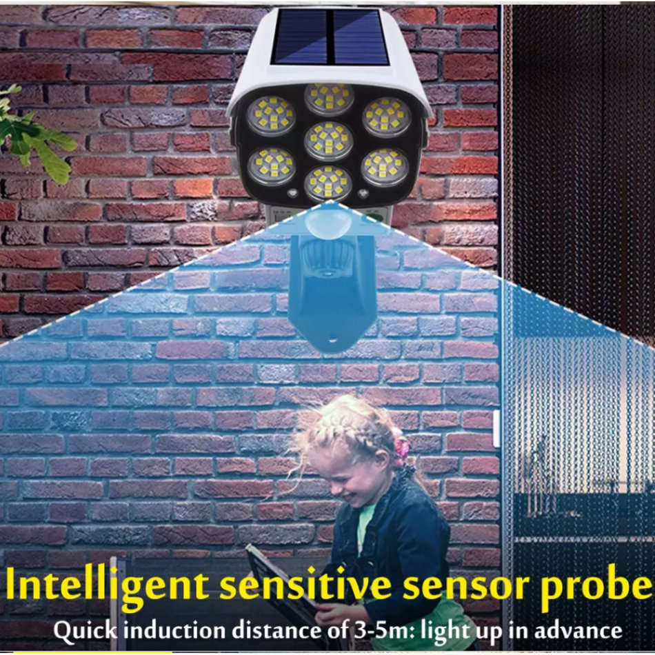 Solar Security Motion Sensor Flood Light with Remote Control