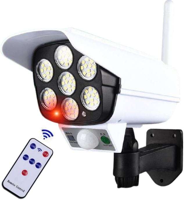 Solar Security Motion Sensor Flood Light with Remote Control
