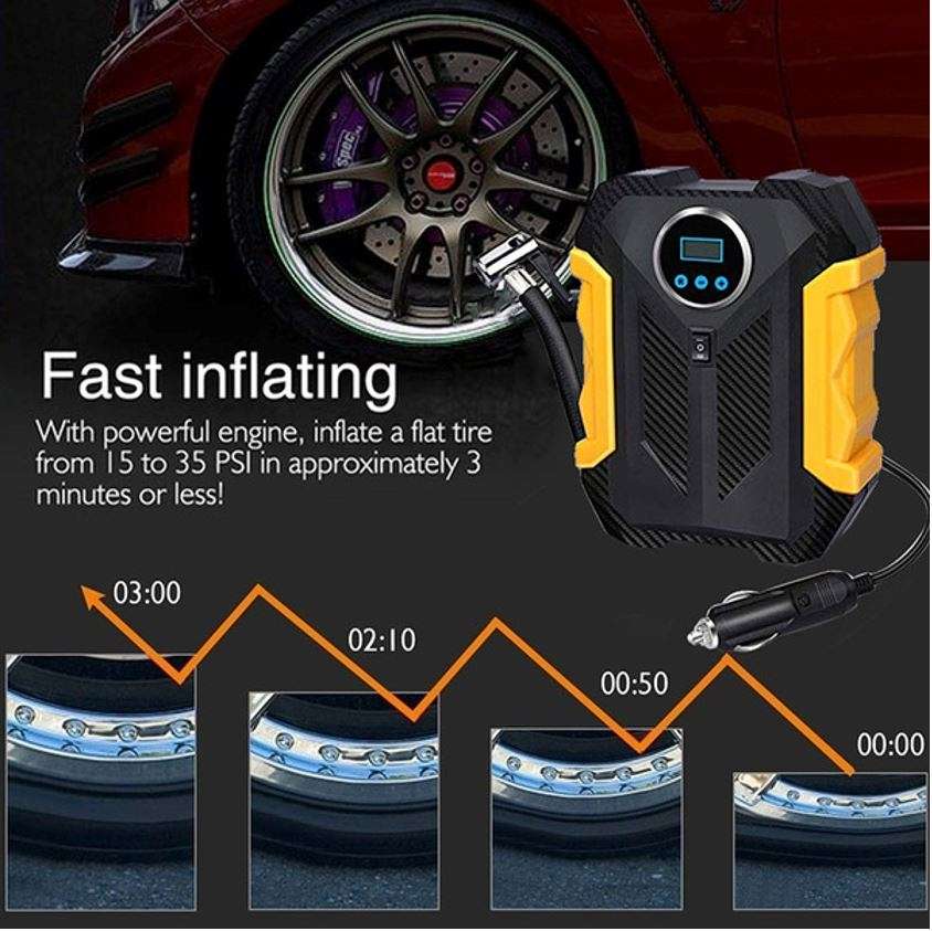 LCD Display Air Pump with 3 Nozzles