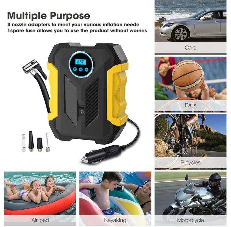 LCD Display Air Pump with 3 Nozzles