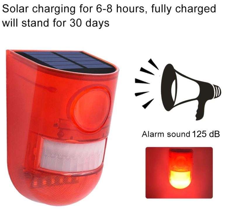 Waterproof Motion Sensor LED SOLAR LIGHT and ALARM