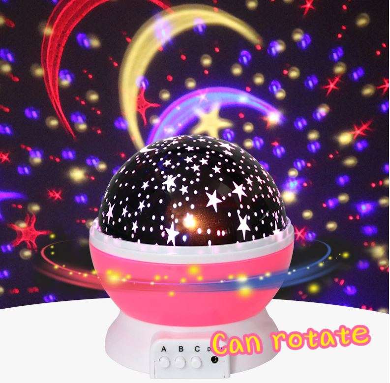 Rotating Starry Night Sky Projector Lamp