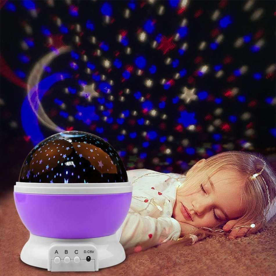 Rotating Starry Night Sky Projector Lamp