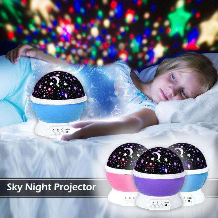 Rotating Starry Night Sky Projector Lamp