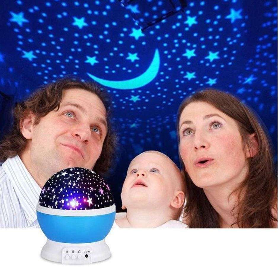Rotating Starry Night Sky Projector Lamp