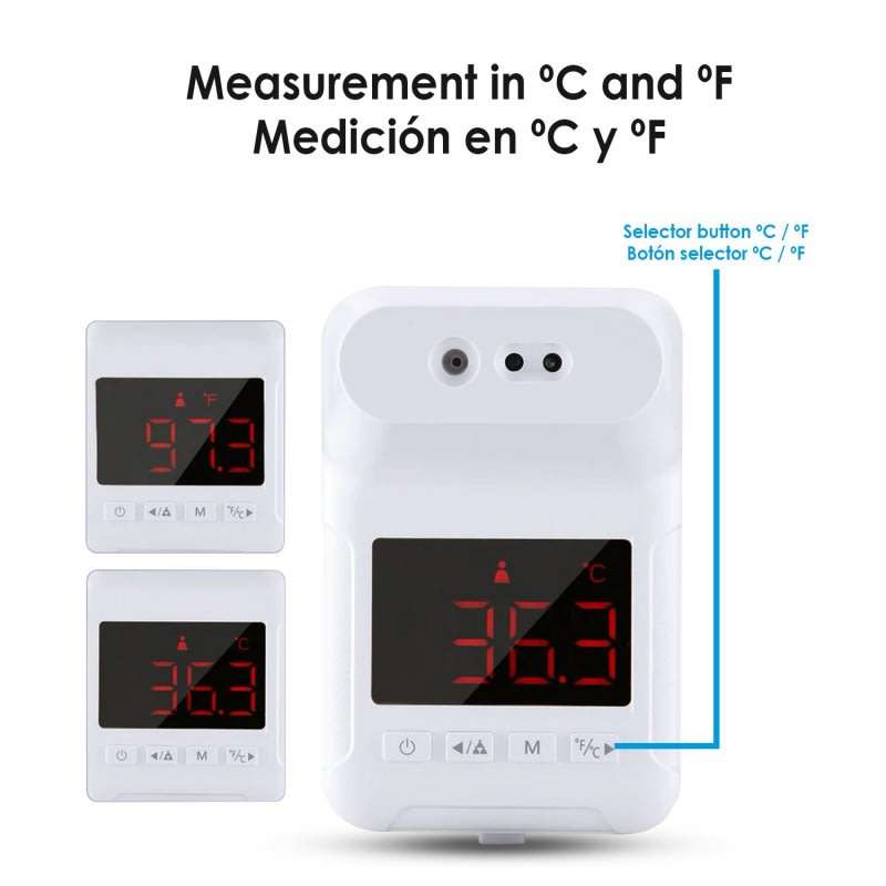 Wall Mounted Infrared Thermometer Counter