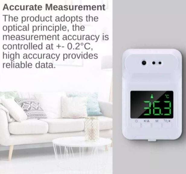 Wall Mounted Infrared Thermometer Counter