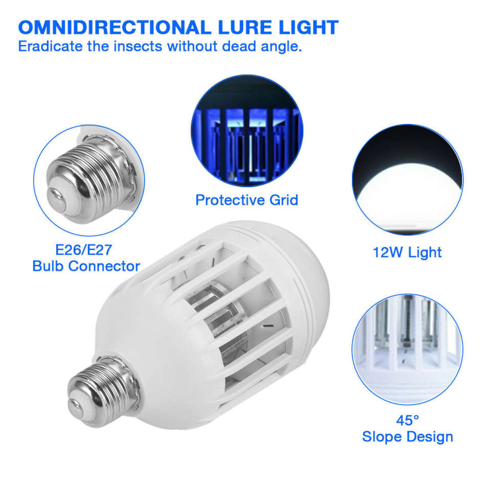 LED Mosquito Light Bulb - Available in Screw and Pin Type