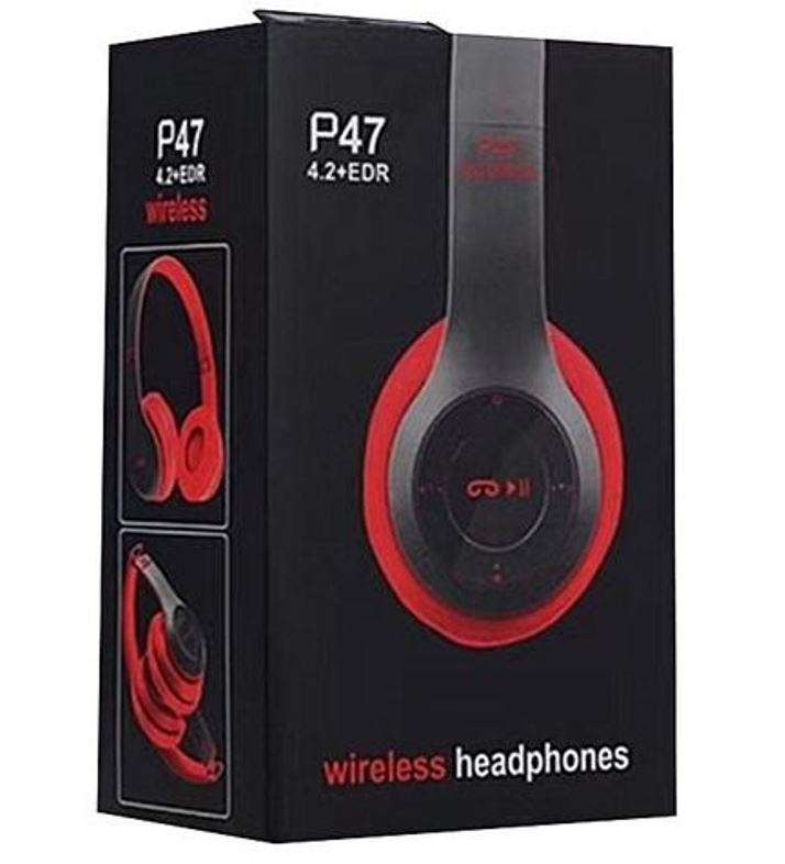 Foldable Wireless Bluetooth Headphones with SD Card function, FM Radio, Song Switching, phone answer